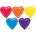 thumbnail image 1 of Ballon Party-Eh! d'Anagram International de coeur de Rainbow, 1 of 1