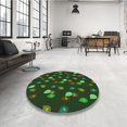 thumbnail image 4 of Ahgly Tapis Rectangulaire Lavable en Machine Intérieur Transitionnel Vert Forêt Foncé, 8 Pieds x 12 Pieds, 4 of 7