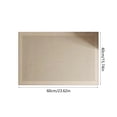 thumbnail image 3 of Beige Striped Polyester Carpet Rug 60X40Cm | Soft Comfortable Living Room Rug | Cozy Bedroom Floor Mat | Durable Balcony Door Mat | Non-Slip Decorative Area Rug, 3 of 6