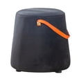 thumbnail image 2 of Abbracc Portable Round Ottoman Changing Shoes Stool Bench with Handle Space-Saving Solid Black, 2 of 9
