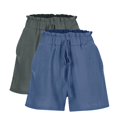 thumbnail image 5 of FNFYFH Clearance Womens Loose Fit Solid Color Summer Shorts Oversized Casual Shorts，Blue, 5 of 5