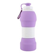 Bangcool 19.6oz Collapsible Bottle Soft Silicone Water Bottle Drinking Bottle for Travel