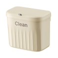 thumbnail image 4 of Lipstore Kitchen Compost Bin Trash Bin Waterproof Rubbish Container Hanging Small Trash Cream Color S, 4 of 8