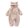 thumbnail image 2 of DPTALR Combinaison à Capuche pour Bébé Manches Oreilles Fermeture Éclair Hiver, 2 of 7