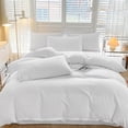thumbnail image 4 of All-Season Bedding Set - 4-Piece Washable Solid Color Bed Sheet Duvet Cover and Pillowcases, 4 of 9