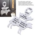 thumbnail image 3 of Guide de Température de Cuisson pour Animaux, Accessoires de Grillade Durables et Compacts pour BBQ, 3 of 8