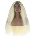 thumbnail image 1 of Peruvian Curly Human Hair Wig African Wavelet 39 Inch Adjustable Wigs for Women  52-58 cm Head Circumference, 1 of 3
