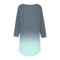 thumbnail image 5 of Pxiakgy Vente Chaude!! T-Shirts à Manches Longues Col Rond pour Femmes Printemps Automne Teinture sur Nœuds Hauts Amples Tunique Décontractée Blouse Col Printemps Tunique Imprimée Décontractée T-Shirts Trois Quarts Hauts pour Femmes Vert 3TG, 5 of 5