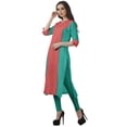 thumbnail image 3 of Moomaya Vêtements Ethniques pour Femmes Kurta Punjabi Longue Droite pour Femmes Robe Indienne Décontractée, 3 of 6