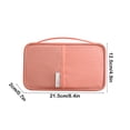 thumbnail image 4 of Amzcrzy Fabric Storage Multi Functional Travel Passport Bag Card Bag Portable Travel Document Passport Bag Organization and Storage Dorm Room Essentials Room Decor Home Decor Apartment Essentials, 4 of 7