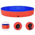 thumbnail image 1 of vidaXL Foldable Dog Swimming Pool Red 200x30 cm PVC, 1 of 5