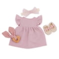 thumbnail image 1 of Pink Dress Outfit w/ Headband Set by Lullababy, 1 of 5