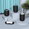 thumbnail image 2 of Rbaofujie Bathroom Storage Organizer 4 Piece Bathroom Accessory Set with Soap Dispenser Pump, Toothbrush, Tumbler and Soap Dish Tool Storage Organizer, 2 of 6