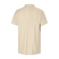 thumbnail image 3 of Ketyyh-chn99 Polo pour Homme Coupe Classique Chemises pour Homme 2024 T-Shirt Mode Manches Courtes Col Rond T-Shirt Hauts Beige,G, 3 of 5