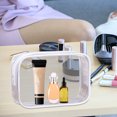 thumbnail image 4 of JWshufel PVC Transparent Makeup Bag Large Capacity Cosmetic Organizer Portable Plastic Zipper Wash Bag Convenient Travel Toiletry Storage Case for Beauty Products and Accessories, 4 of 4