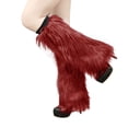 thumbnail image 4 of Autumn and Winter Plush Socks Long Boots Warm Stage Performance High Leg Guards Female, 4 of 4