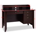 thumbnail image 2 of Costway Computer Desk PC Laptop Writing Table Workstation Student Study Furniture Brown, 2 of 10