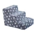 thumbnail image 2 of Almencla Dog Stair Anti Slip 3 Tier Soft Pet Steps for Older Dogs Small Dogs Puppy L Blue L, 2 of 8