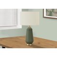 thumbnail image 1 of Monarch Specialties Lighting, 26"h, Table Lamp, Green Ceramic, Ivory / Cream Shade, Contemporary, 1 of 6