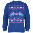 thumbnail image 1 of Unicorn Rainbow Ugly Christmas Sweater Mens Sweatshirt, 1 of 1