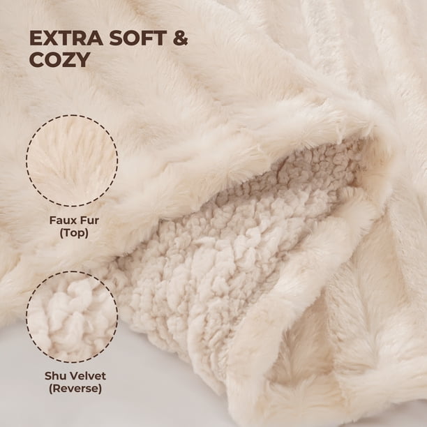 プリンチェ  Fukugen Warmer Free Blanket MARNUR Electric Throw Blanket Extra Large Size, 60
