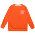 thumbnail image 4 of AJIWYH Veste Fille Mode Fille Décontractée Imprimée Chandail à Capuchon à Manches Longues Haut Mode Fille Orange, 2-3 Ans, 4 of 4