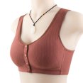 thumbnail image 2 of zanvin Daisy Bra for Seniors, Front Snap Closure Bras, Front Snaps Daisy Bra, Red, 46, 2 of 5