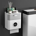 thumbnail image 4 of Over The Toilet Storage Toilet Paper Toilet Paper Storage Wipes Dispenser for Bathroom Toilet Paper with Flushable Wipes Dispenser Storage and Phone Shelf Bathroom Storage Cabinet, 4 of 5