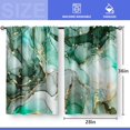 thumbnail image 3 of Green Marble Kitchen Curtains - Abstract Art Country Modern Short Cafe Tier Curtains Decor for Living Dining Room Bathroom Creative Texture Rod Pocket Window Drapes 2 Panels Set 28"x36", 3 of 5