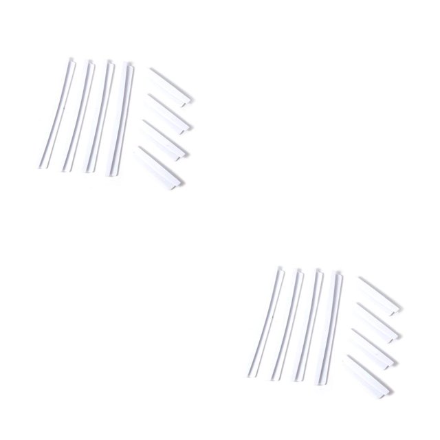 Thinsony 8pcs Car Door Edge Guards Set Auto Slim Bumper Strip Kit Trim Molding Protection Anti-rub Scratch Protector white 2Set
