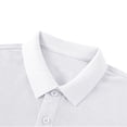 thumbnail image 3 of Sunnyoo Tween Boys Polo Shirts Long Sleeved Solid Color Basic Polos Breathable Basic Undershirt, 3 of 3