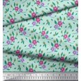thumbnail image 2 of Soimoi Green polyester Crepe Fabric Diamond Geometric Print Fabric by Yard 42 Inch Wide, 2 of 3