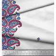 thumbnail image 3 of Soimoi Viscose Chiffon Fabric Floral & Paisley Block Print Sewing Fabric Yard 42 Inch Wide, 3 of 3