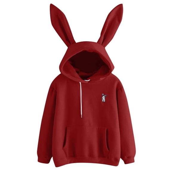 2025 Womens Long Sleeve Rabbit Womens Sweatshirts and Hoodies Hoodie Sweatshirt Pullover Tops Womens Sweater Zip