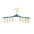 thumbnail image 1 of ZZkhGO Underwear Socks Clip Hanger, Multi-Function Drying Rack with Swivel Hook, Windproof Laundry Organizer for Closet Travel, 1 of 2