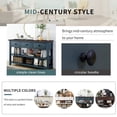 thumbnail image 4 of 50" Solid Wood Console Table Sofa Table with Storage Drawers and Bottom Shelf Entryway Table for Entry Hallway Foyer Sofa Couch Table, Antique Blue, 4 of 8