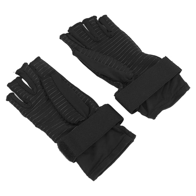 Ecomeon Gants de Compression pour l'Arthrite, Gants en Silicone, Gants Demi-Doigt en Silicone Antidérapants Gants de Compression pour l'Arthrite pour la Récupération des Doigts et le Soulagement de la Douleur