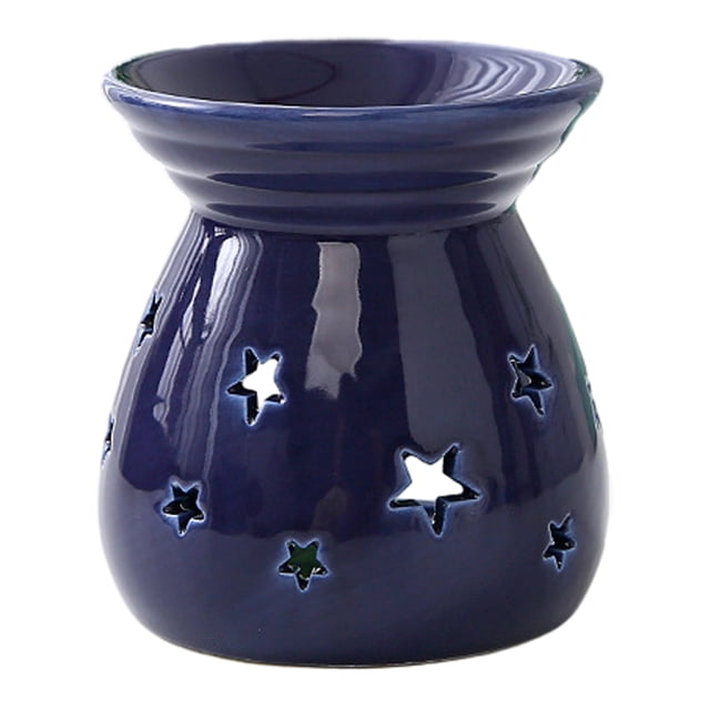 Ceramic Tea Light Candle Holder Small Essential Oil Burner Wax Melt Warmer Aromatherapy Aroma Diffuser for Home Bedroom Decor