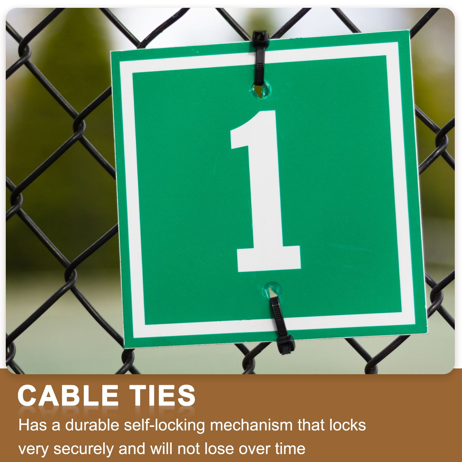 Zip Ties Plastic Cable Ties, Self-Locking Wire Zip Tie 6 Inch with