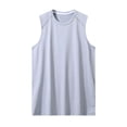thumbnail image 2 of JDQJBZ Men's Tank Undershirts Summer Solid Color Lapel Zip Up Multi Pocket Breathable Vest, 2 of 5