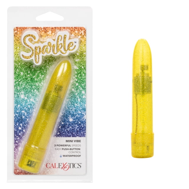 CalExotics Balle Vibrante Mini Vibe Scintillante, Jaune