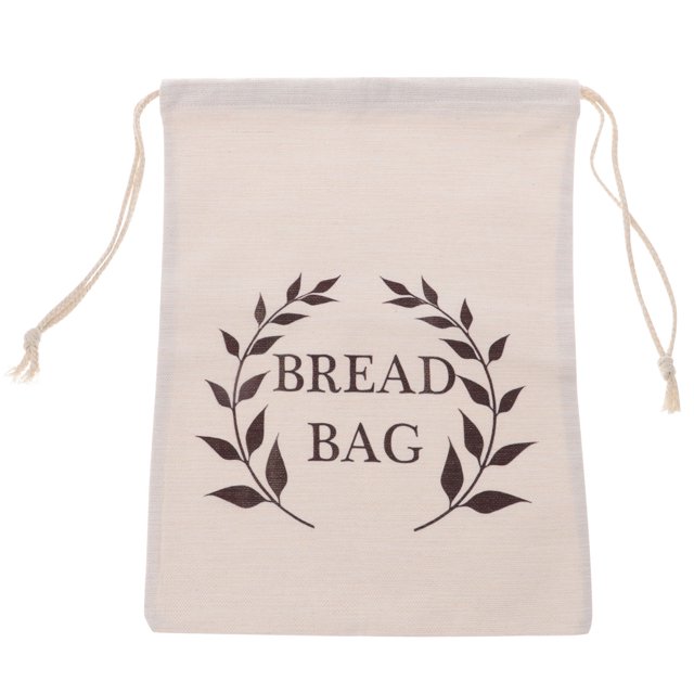 Raindrops 1Set Reusable Linen Bag for Bread Storage and Food Packaging 15X11In