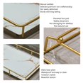 thumbnail image 4 of Vanity Tray, Modern Iron Glass Countertop Organizer for Bathroom, 4 of 7