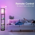 thumbnail image 3 of Floor Lamp with Shelves LED Modern Shelf Floor Lamp with USB Ports & Power Outlet Color Temperature Storage Display Wood Column Standing Tall Lamp for Living Room Bedroom Off, 3 of 7