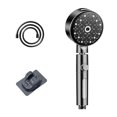 thumbnail image 2 of PRETXORVE 6 High-pressure Handheld Shower Head High Stream Rate Portable Shower Head with-meter Hose and Non Punching Bracket, 2 of 9