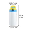 thumbnail image 2 of tumgatte Kids Water Bottles 12oz Custom Insulated Stainless Steel Water Bottle For Girls Boys With Name Straw Lid Customized Children Cups Gifts For School Travel 360ML Summer Savings, 2 of 2