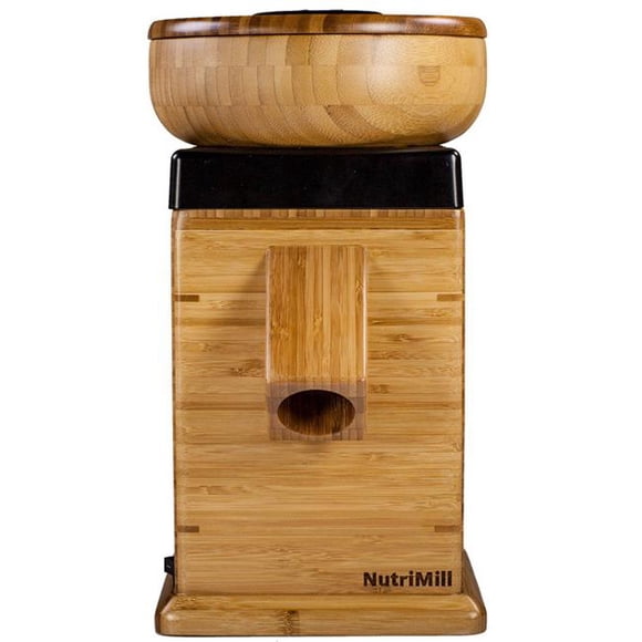 NutriMill 789000 Harvest Grain Mill - Corundum Millstones Electric with Black Trim