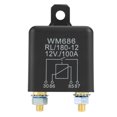 thumbnail image 4 of 12V 100A Continuous Duty Relay, 4 Pin High Current Relay Split  Relay Switch Normal Open Start Relay Heavy Duty Car Starter Relay for Control Battery ON OFF, 4 of 8