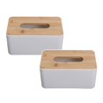 thumbnail image 1 of Oleegame 2PC Spoon And Lid Rest imple Tissue Living Room S Storage Cover Bamboo Desktop Box Paper Boxes Pumping Kitchen，Dining & Bar, 1 of 7