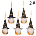 thumbnail image 3 of Halloween Hanging Gnome Handmade 5PCS Swedish Gnome Holiday Tree Gnome Decor, 3 of 10
